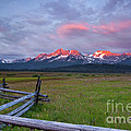Dawn light on the Sawtooth Mountains